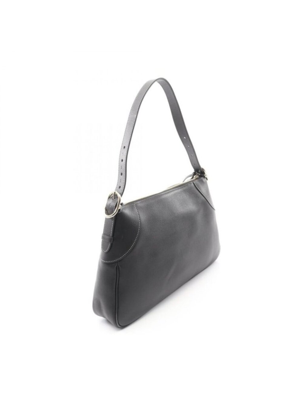 Gucci Shoulder Bag GG Emblem Black Leather - Picture 2 of 8